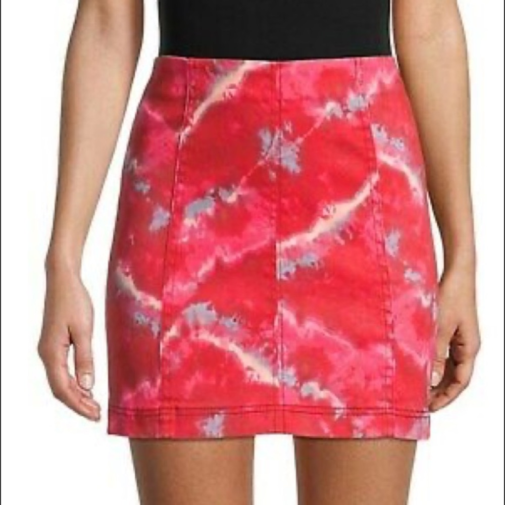 Free People Denim Mini Skirt